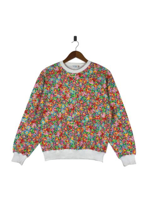 Other Designers Vintage - Down Under by KEN DONE Floral Fullprint Sweatshirt