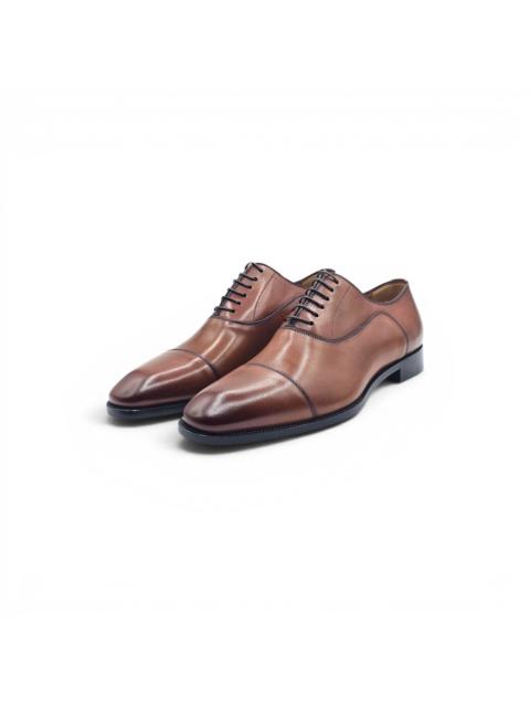 Christian Louboutin Greggo Leather Oxford Shoes Brown EU 40 US 7 - $1050