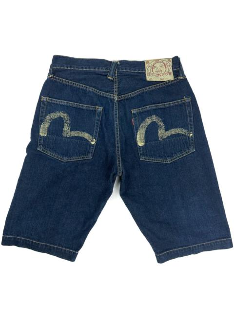 EVISU STUDENT DENIM SHORTS