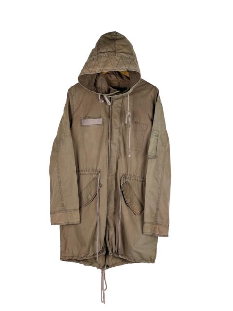 UNDERCOVER Undercoverism Sun Faded Hoodie Fishtail Parka size 2