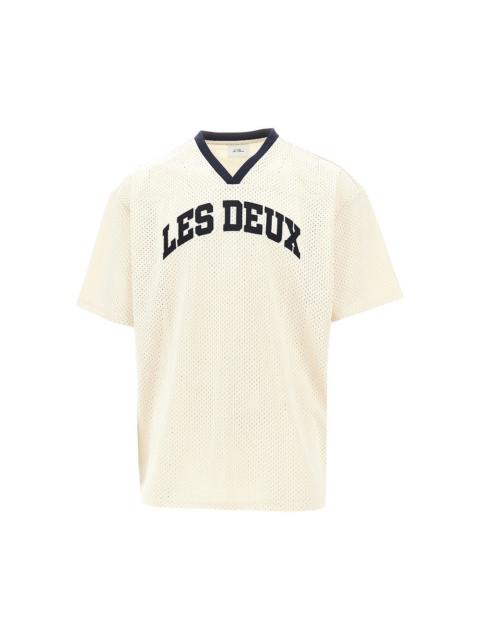 Les Deux Les Deux Bronson Mesh T-shirt Beige