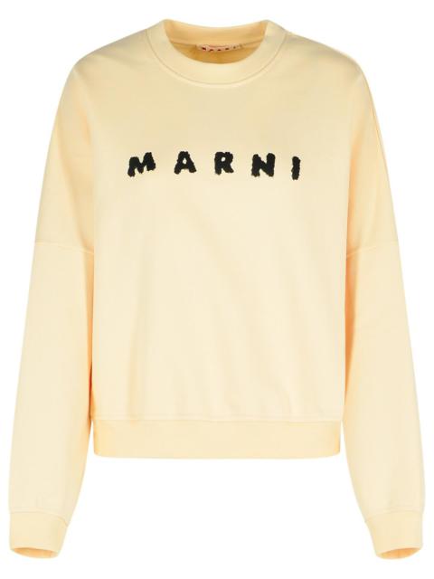 Marni Ivory Cotton Sweatshirt Women