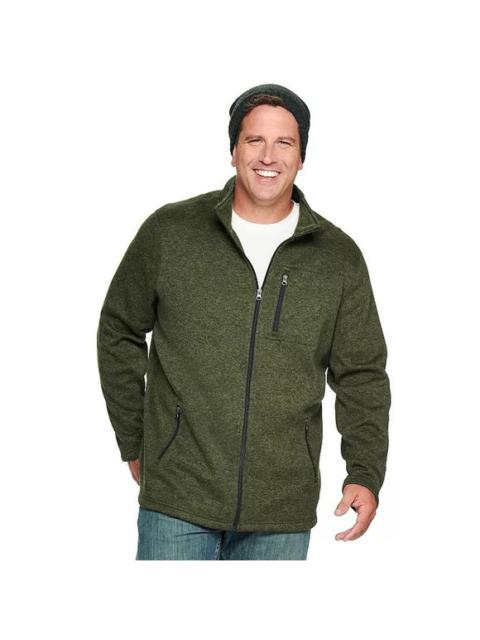 Other Designers Sonoma Favian Olive Fleece Zip Up XL