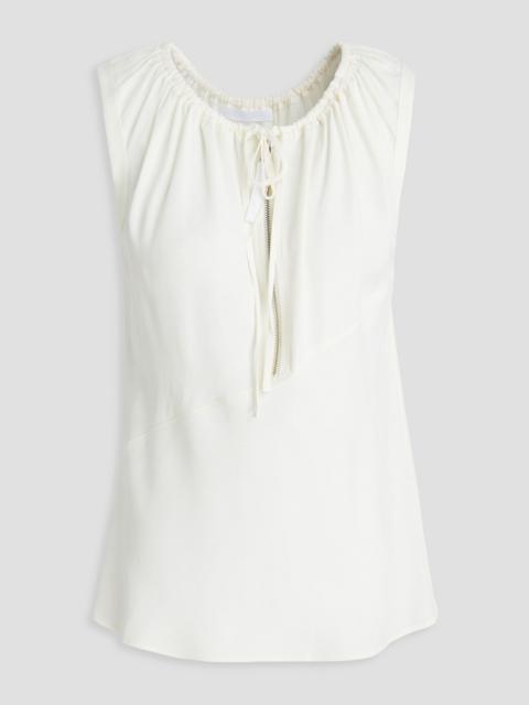 Helmut Lang Gathered twill top