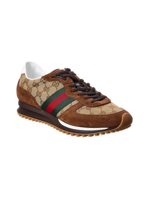 GUCCI Gucci Re-Motion GG Canvas & Suede Sneaker