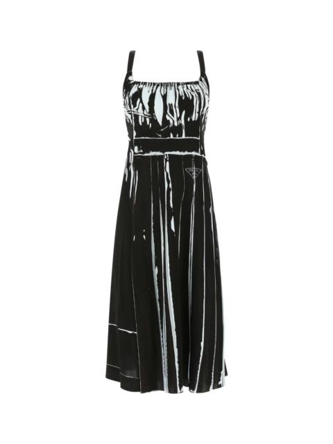 Prada Printed Stretch Viscose Dress