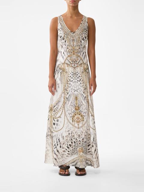 CAMILLA BIAS CUT TANK DRESS