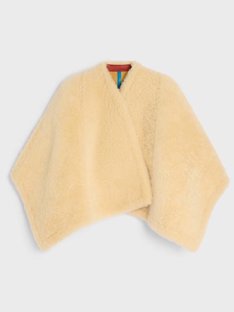 CELINE cape IN lambskin shearling