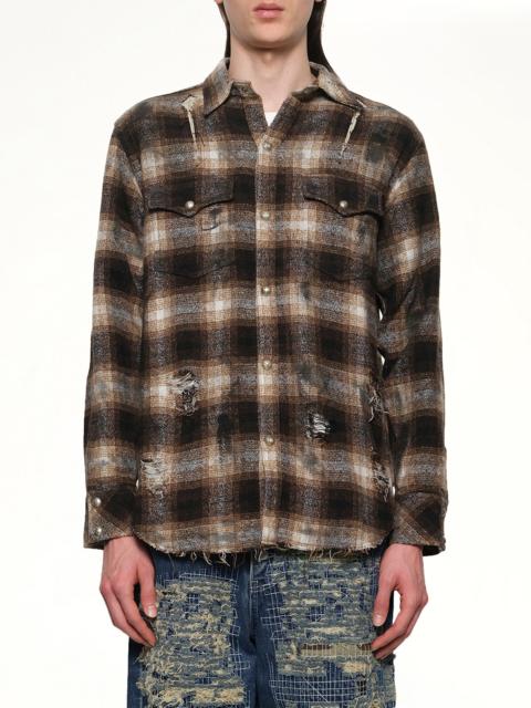 Thug Club Angels Damaged Shirt in Brown