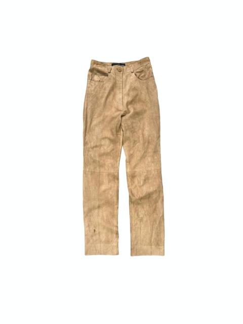 Other Designers JEAN LOUIS SCHERRER SUEDE LEATHER PANT #8397-007