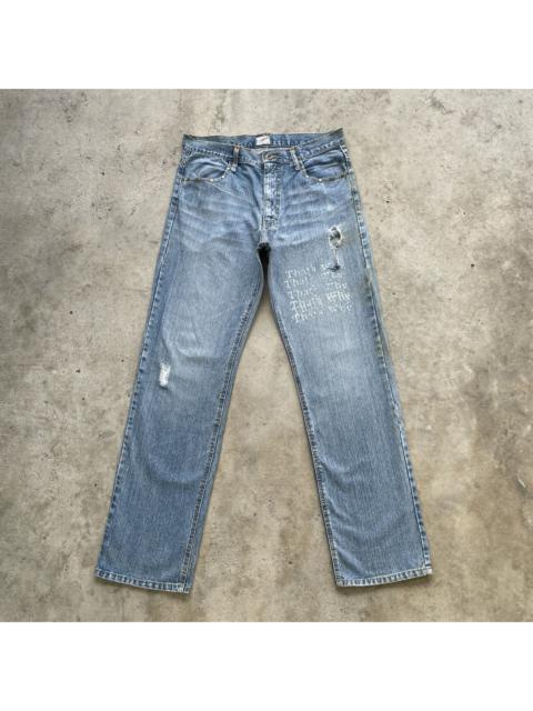 Other Designers Vintage Euro135 Effect Faded Distressed Jeans Denim Pants