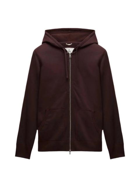 Reigning Champ Midweight Terry Slim Zip Hoodie Oxblood