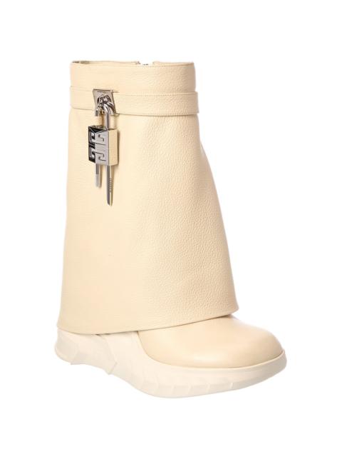 Givenchy Givenchy Shark Lock Leather Bootie