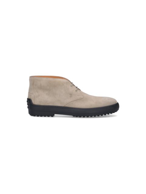 Tod's Winter Gommino Suede Ankle Boots