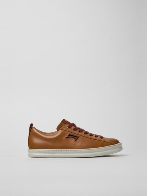 CAMPERLAB Brown Leather and Nubuck Sneakers for Men.