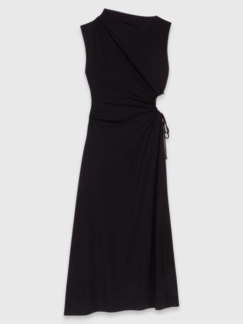 maje Cutout waist maxi dress