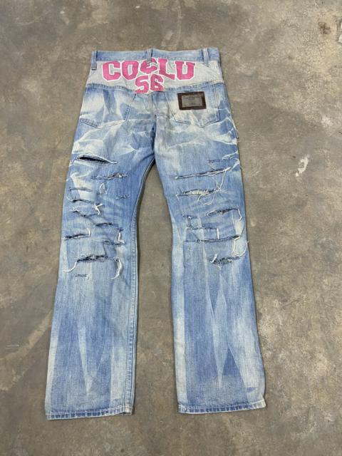 Other Designers Japanese Brand - Steals Distressed Denim Co & Lu jeans washed faded