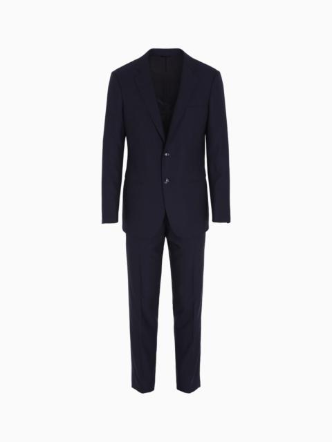 GIORGIO ARMANI Manhattan Line single-breasted suit in pinstripe virgin wool