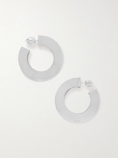 Alaïa Silver-tone Hoop Earrings