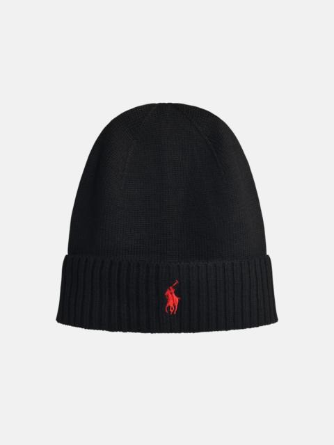 Polo Ralph Lauren BLACK WOOL BEANIE