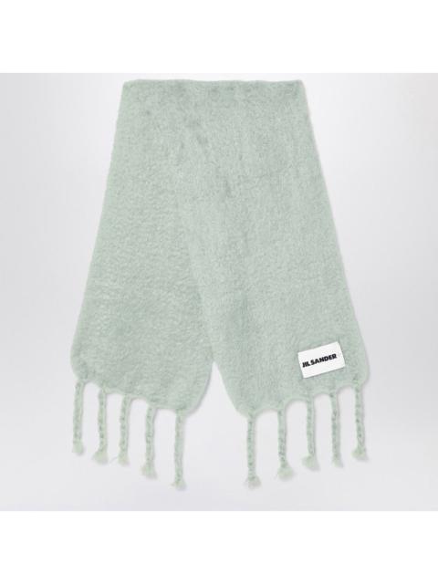 Jil Sander Jil Sander Pale Green Mohair Blend Scarf Men