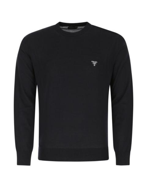 Prada Men Midnight Blue Wool Sweater
