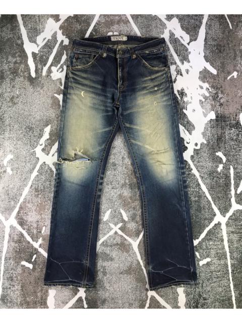 Other Designers Japanese Brand - Trove Jeans DIstressed Flare Denim KJ1440