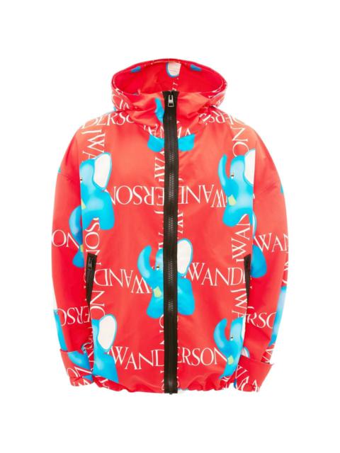 JW Anderson logo-print hooded jacket