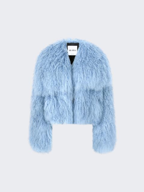THE ATTICO Mongolia Bomber Jacket Baby Blue