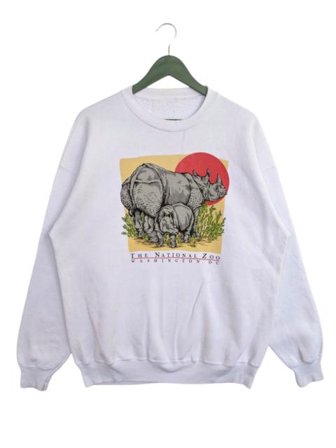 Other Designers Habitat - Vintage The National Zoo Washington D.C Sweatshirt