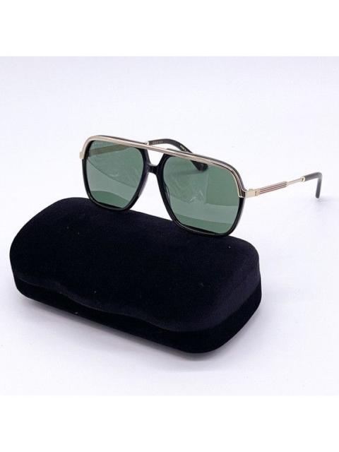 GUCCI NEW GUCCI GG0200S 001 UNISEX AVIATOR SUNGLASSES GUCCI BLACK