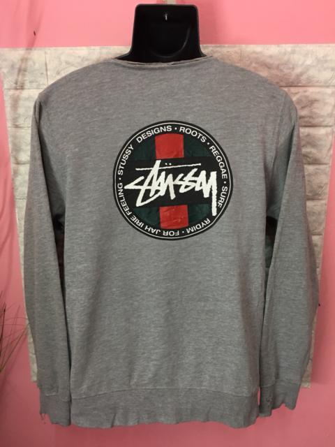 Other Designers Vintage - Vintage Sweatshirt Stussy Ripped Style Big Logo