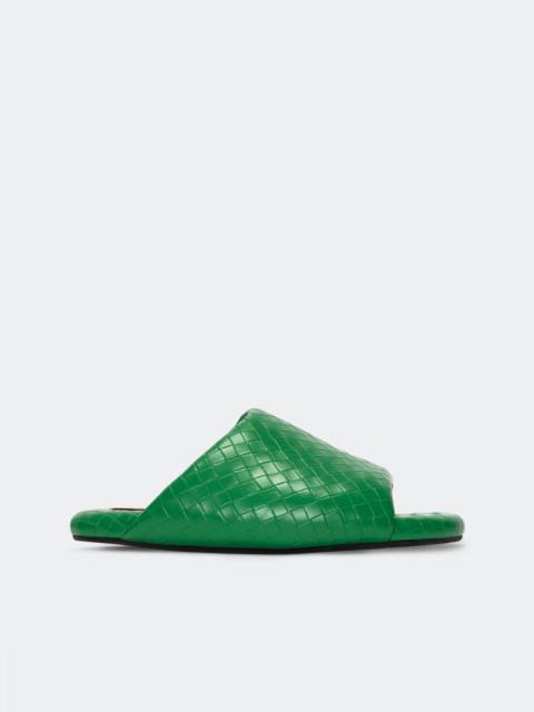 SIMONMILLER Woven Bubble Slide in Gummy Green