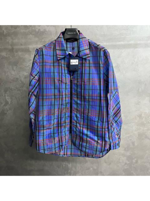 Louis Vuitton Louis Vuitton Blue 3D Backpack Plaid Long-Sleeve Shirt