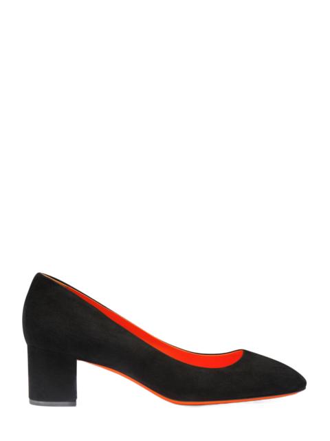 Santoni Santoni Women's Fight Brown Suede Low-Heel Pump in Black at Nordstrom