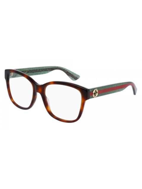 GUCCI Gucci Demo Square Ladies Eyeglasses GG0038ON 002 54