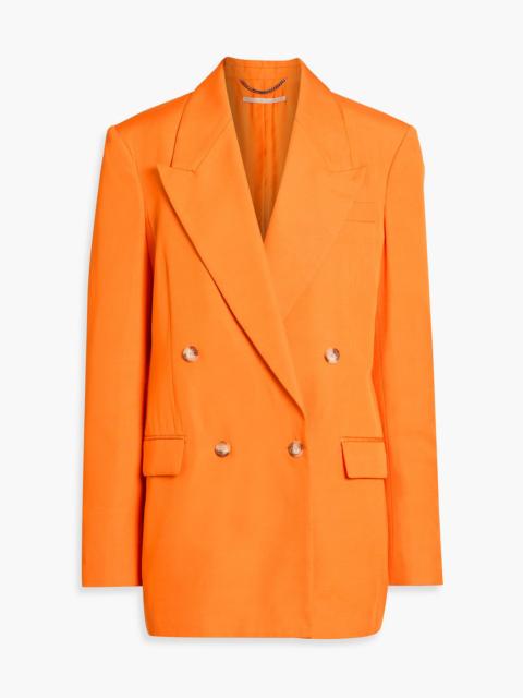 Stella McCartney Double-breasted slub woven blazer