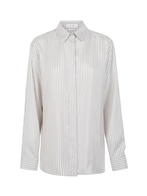 The Row Vanda striped silk shirt