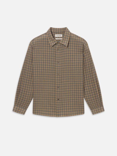 FRAME Light Wool Plaid Shirt