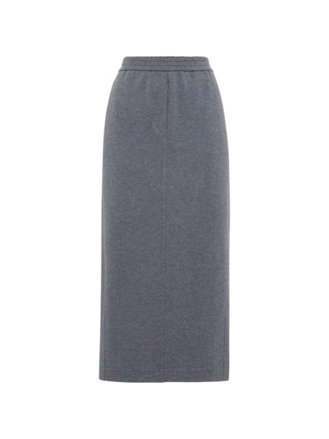Brunello Cucinelli elasticated-waistband midi skirt