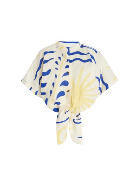 CALA de la CRUZ Leroy Linen Shirt multi