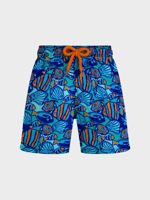 Vilebrequin BOYS SWIM TRUNKS FISHY VIBES