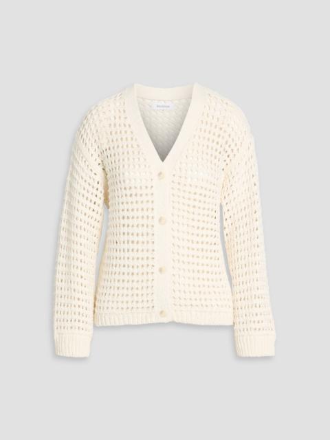 Other Designers Open-knit cotton cardigan