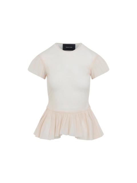 Simone Rocha Simone Rocha Sheer Ballet Peplum Top Women
