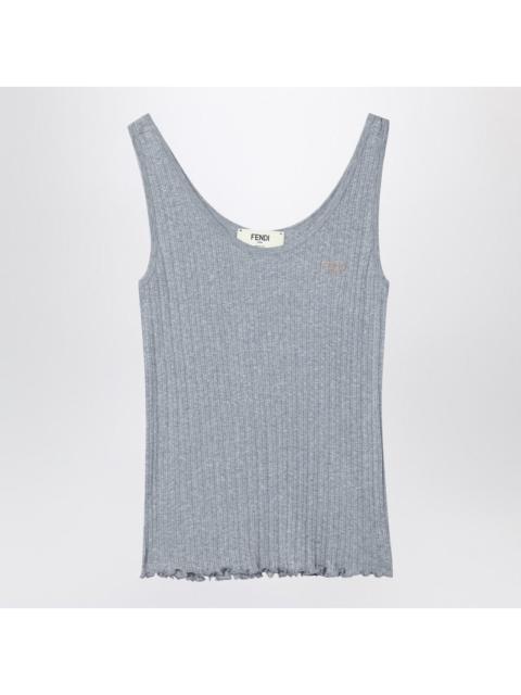 FENDI Fendi Grey Jersey Tank Top Women