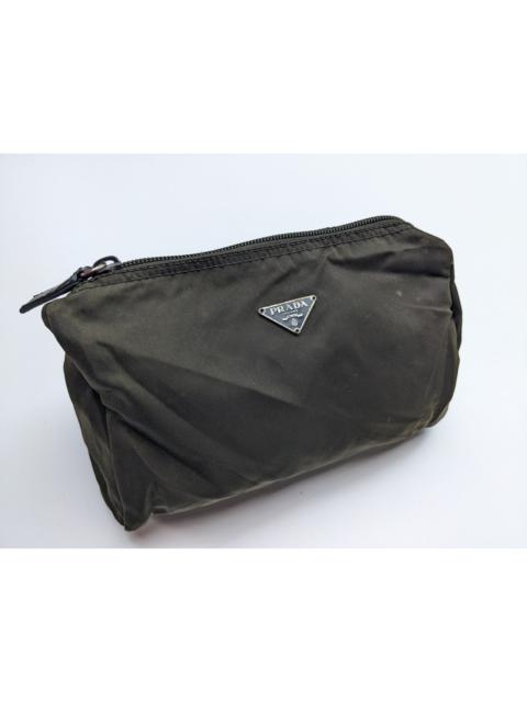 Prada Vintage Prada cosmetic bag olive green