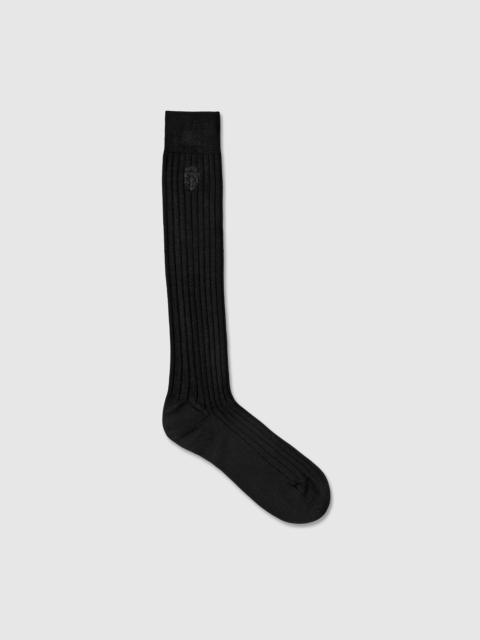 GUCCI Knit cotton socks with embroidery