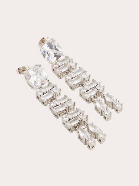 rabanne Silver-Tone Crystal Earrings