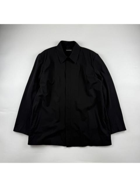 BALENCIAGA Balenciaga Oversized Shirt Jacket with Shoulder Pad