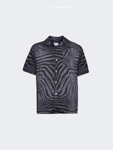 Rhude Short Sleeve Zebra Shirt Charcoal